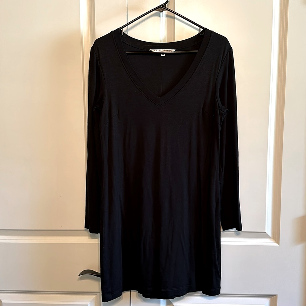 Trina Turk V-neck Double Face Mini Dress -- Size M